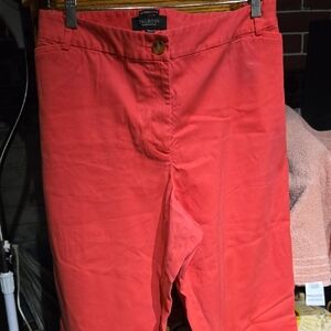 Talbots Coral-Red Capri's W